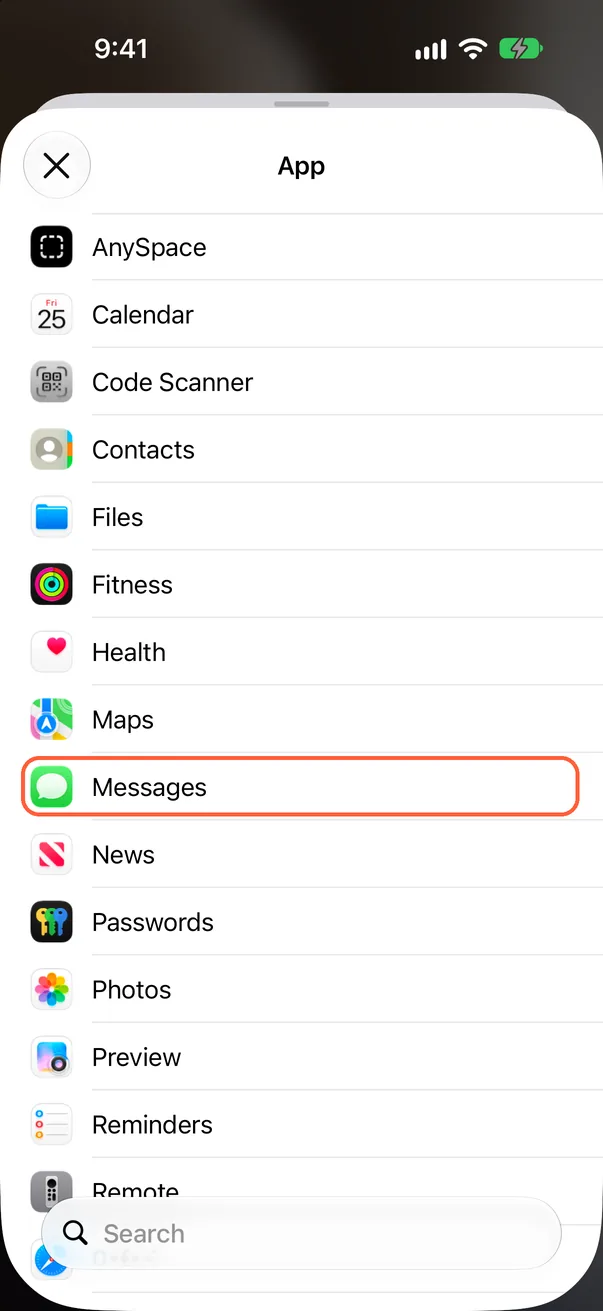 Pick an app
