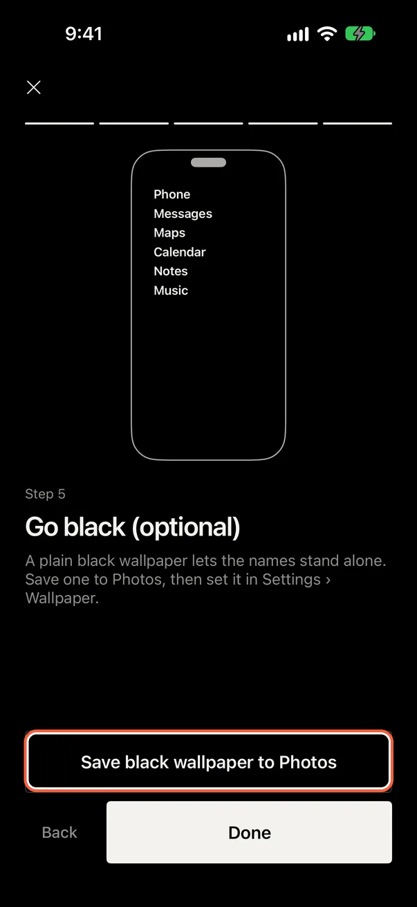 Save the black wallpaper
