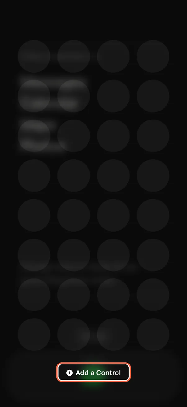 Tap “Add a Control”